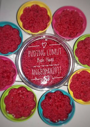 Foto resep Puding Lumut Buah Naga
