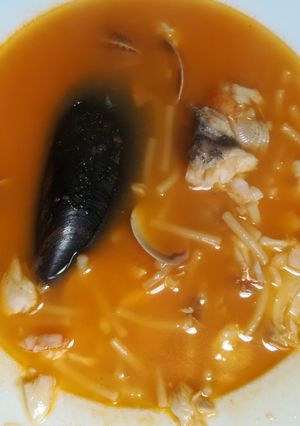 Una foto de Sopa de pescao