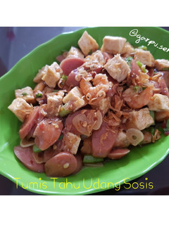 Foto resep 4. Tumis Tahu Udang Sosis