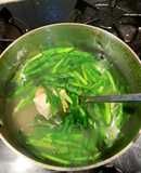 Canh hẹ tàu hủ non