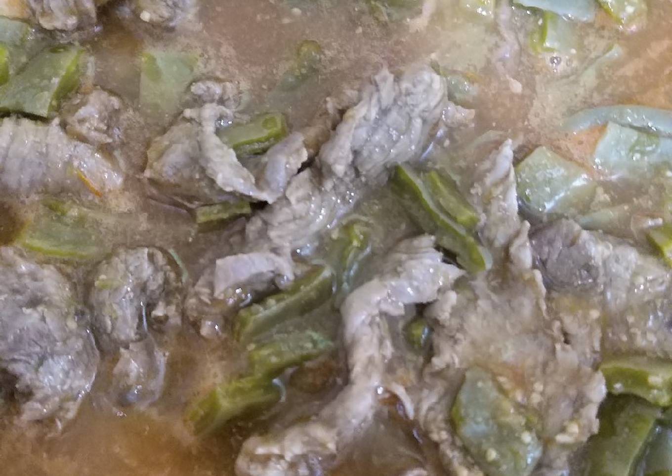 Bistec de res con nopales en salsa combinada