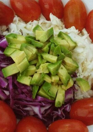Una foto de Ensalada multicolor