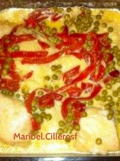 Una foto de Cazuela de merluza en salsa
