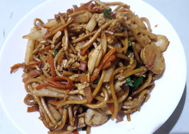 Mie Goreng kucai dan bengkoang