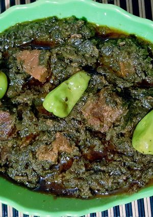 A picture of Shalgam Palak Gosht.