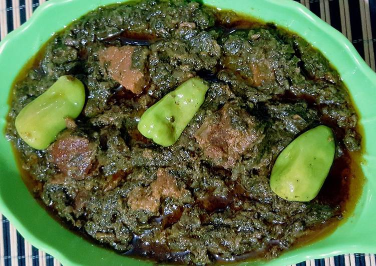 Fresh Shalgam Palak Gosht