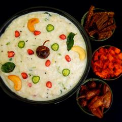 A picture of Little millet curd rice.