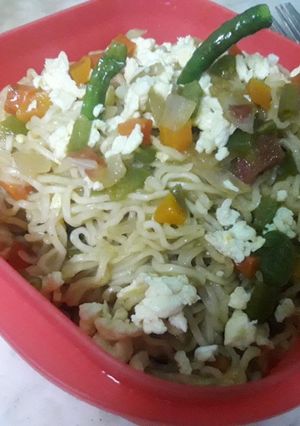 A picture of Mix veg egg Maggie.