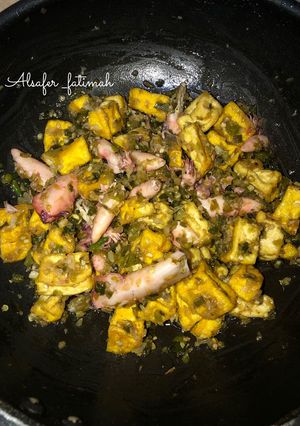 Foto resep Tahu Cumi Asin Sambel Cabe Ijo