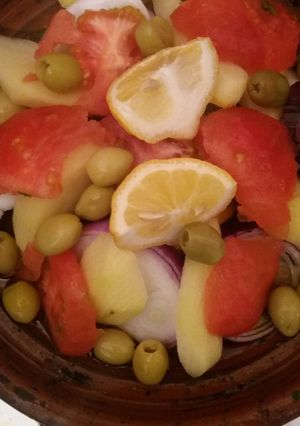 صورة لوصفة طاجين مغربي