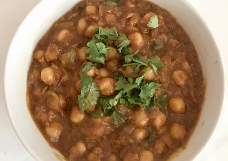 Easiest Way to Make Quick Spicy Chick peas gravy