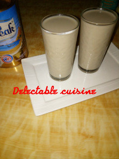 A picture of Tigernut drink(kunun aya).