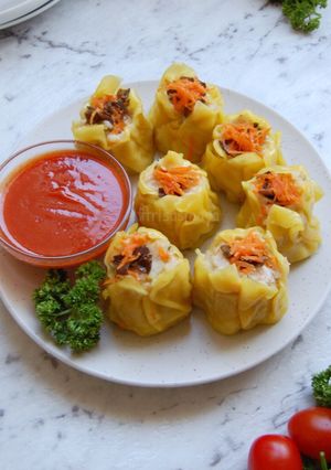 Foto resep Siomay (chicken and prawn dumplings)