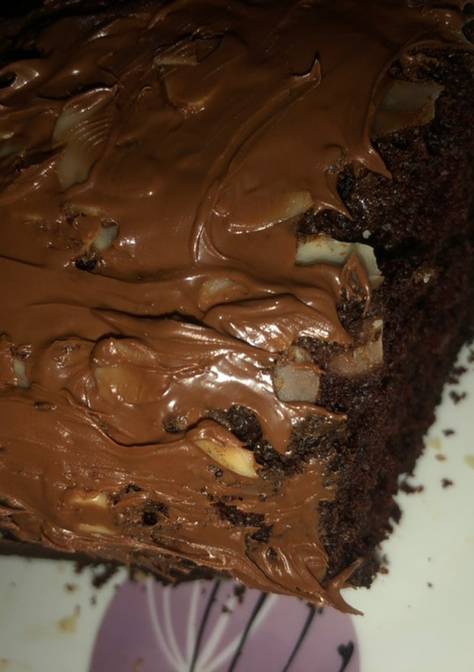 Una foto de Bizcocho de chocolate sin levadura