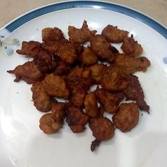 A picture of Leftover carrot sa, fritters (pakoray).