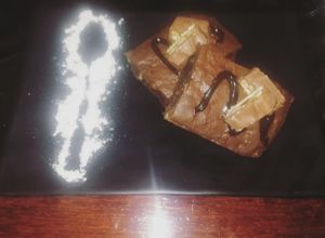 Una foto de Brownie de chocolate