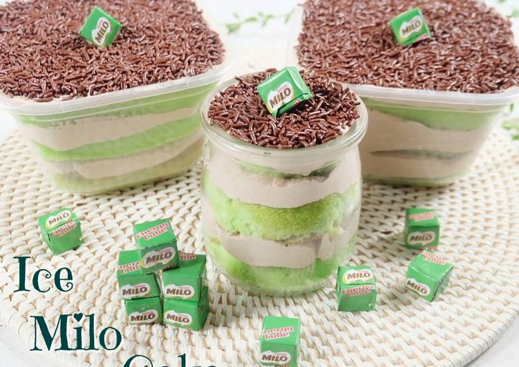 Resep masakan Ice Milo Cake | Resep Bumbu Ice Milo Cake Yang Mudah Dan Praktis