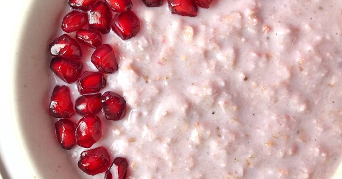 Pink Overnight Oats Recipe By Sneha Paul - Cookpad