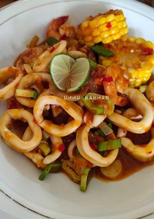 Foto resep Cumi Udang Saos Padang