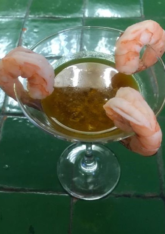 Una foto de Gambas 🍤 con vinagreta