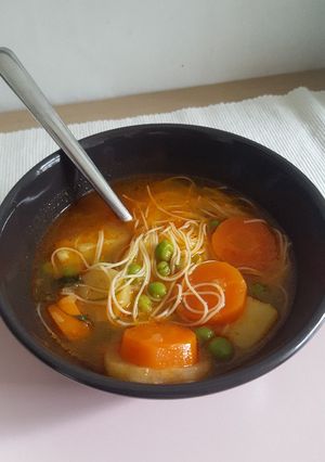 Paprikás zöldségleves recept fotója