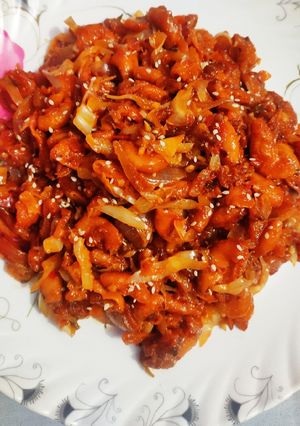 A picture of Manchurian Pasta.
