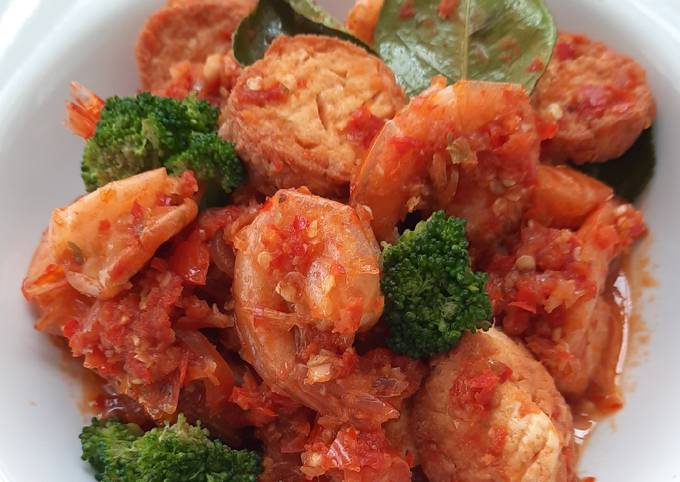 Udang Tofu Balado ala Resto Padang Pagi Sore