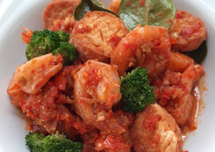 Resep Udang Tofu Balado ala Resto Padang Pagi Sore, Bikin Ngiler