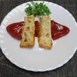 Lomitos de merluza gratinados