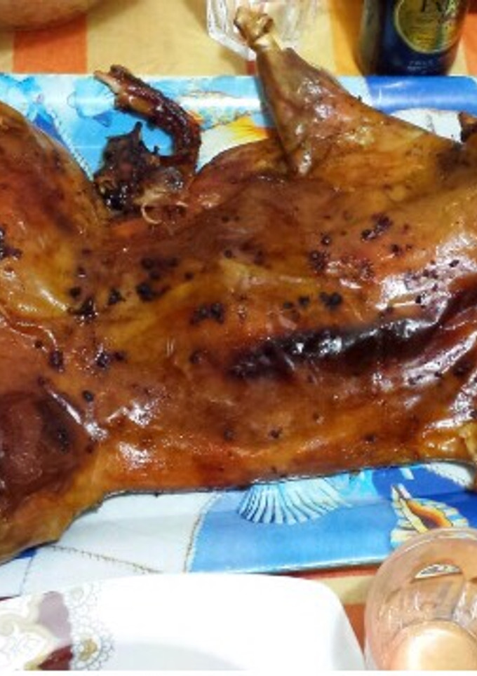 Una foto de Cochinillo asado