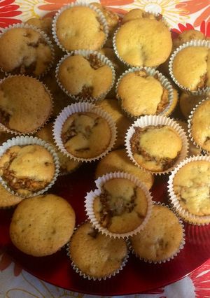 Almás-diós muffin recept fotója