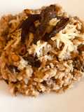 Risotto de hongos de pino