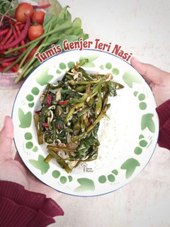 Foto resep Tumis Genjer Teri Nasi