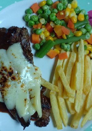Foto resep Beef steak mozarella