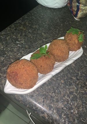 Una foto de Bolitas de papa con queso 😍