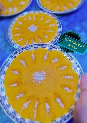 عکسی از دستور حلوا زعفران با 2 آرد