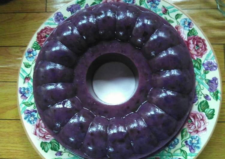 Cara Gampang Menyiapkan Puding Ubi Ungu, Menggugah Selera