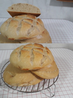 Una foto de Pan de campo de masa madre