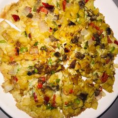 A picture of Potato pizza.