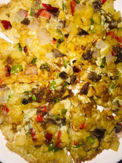 A picture of Potato pizza.