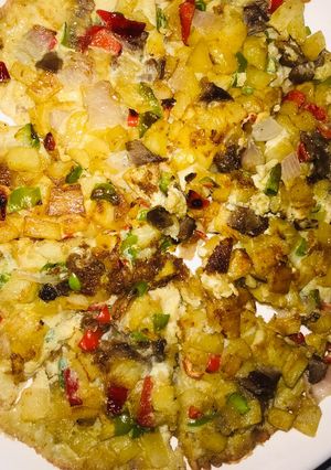 A picture of Potato pizza.