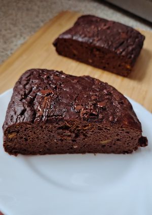 Sütőtökös csokis brownie liszt és cukor nélkül recept fotója