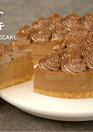 A picture of No-Bake! Chocolate Cheesecake.