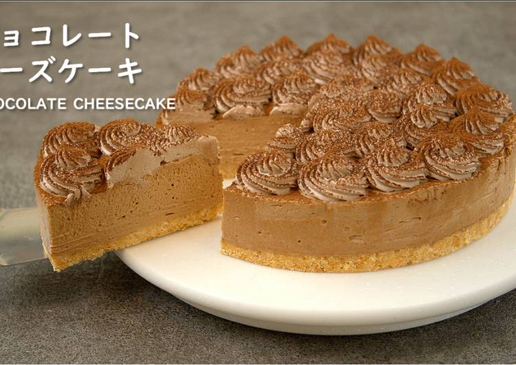 Recipe of Favorite No-Bake! Chocolate Cheesecake