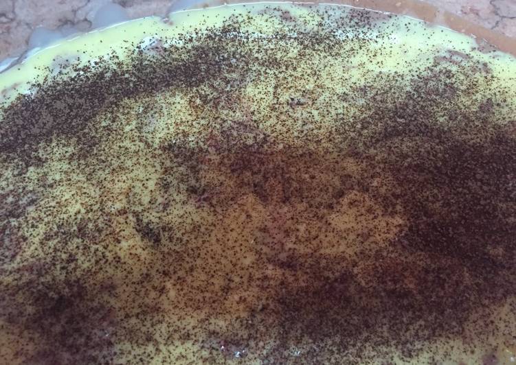 صينية البسكويت بالكريما والكاستر