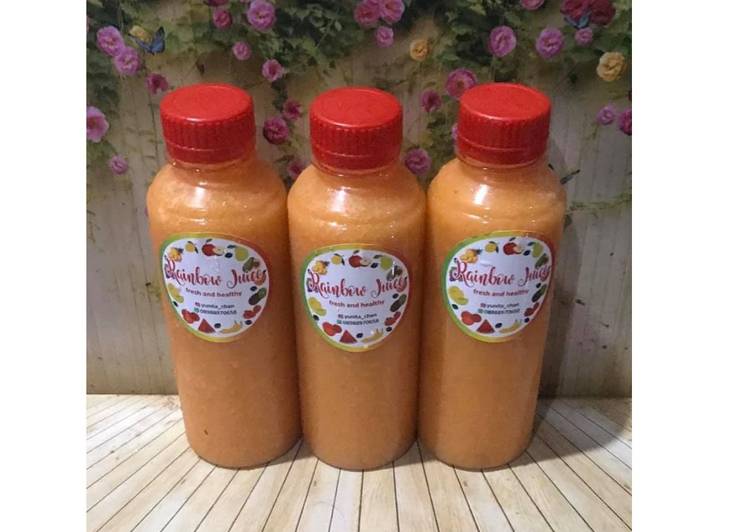 Cara Gampang Membuat Diet Juice Mango Pineapple Carrot Strawberry Dates Anti Gagal
