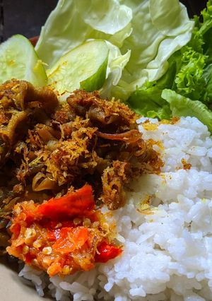 Foto resep Nasi usus ala Madura