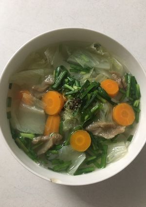 Hình của món Bánh canh hẹ (chay).