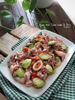 Foto resep Cumi Asin Tumis Cabe & Pete