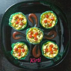 A picture of Poha  Veggie cupcakes.